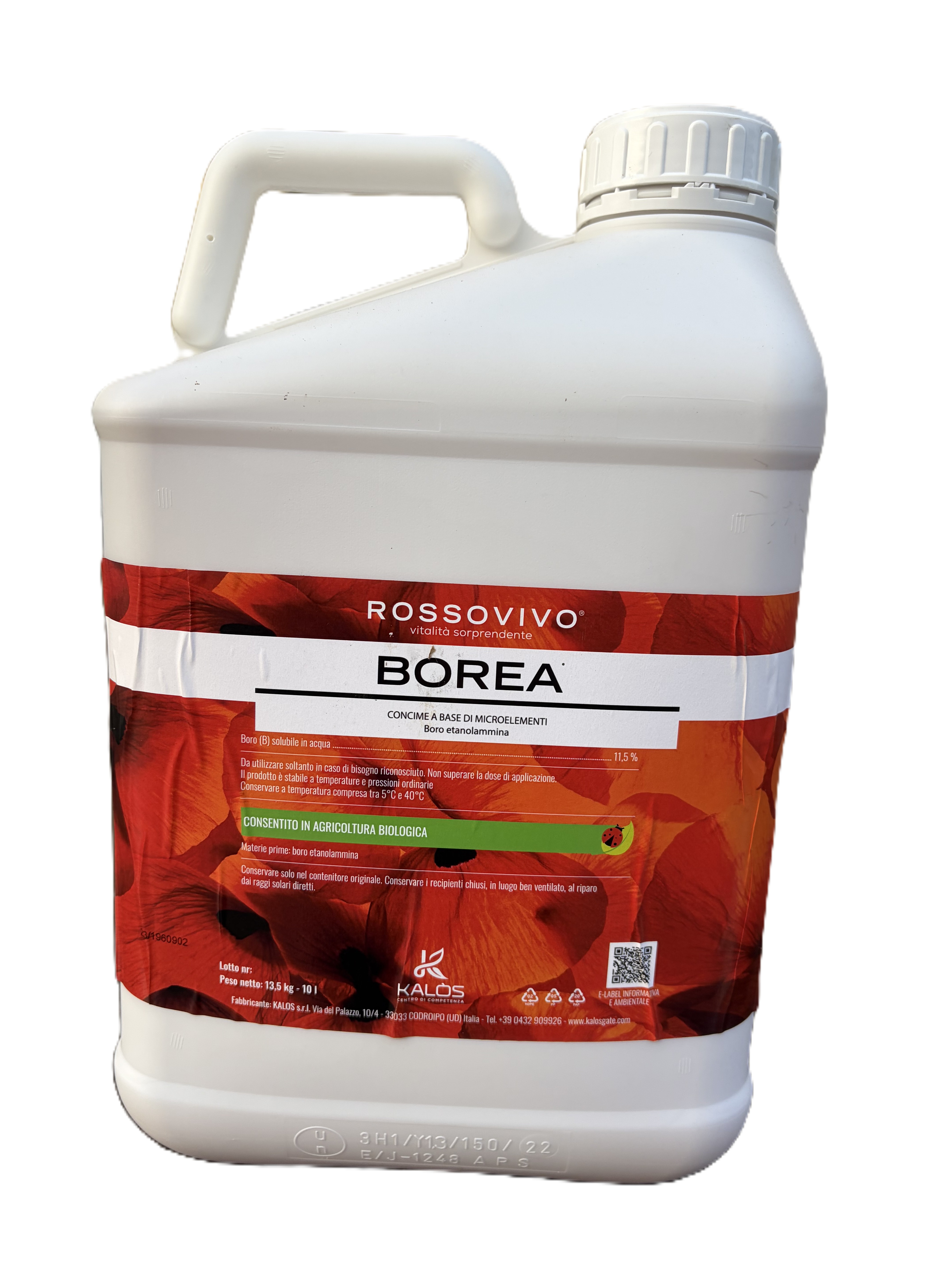 Borea x lt.10 – Concime a base di Boro con RossoVivo | Bonsi Franco