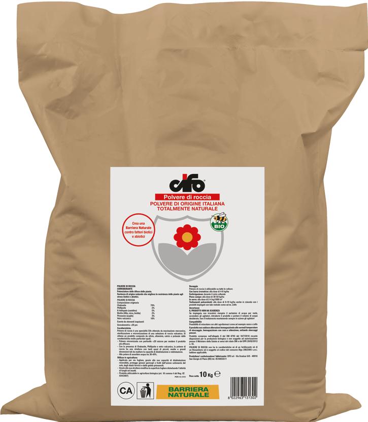 Polvere di Roccia Agricoltura Biologica 10Kg | Cifo – Corroborante Naturale | Bonsi Franco